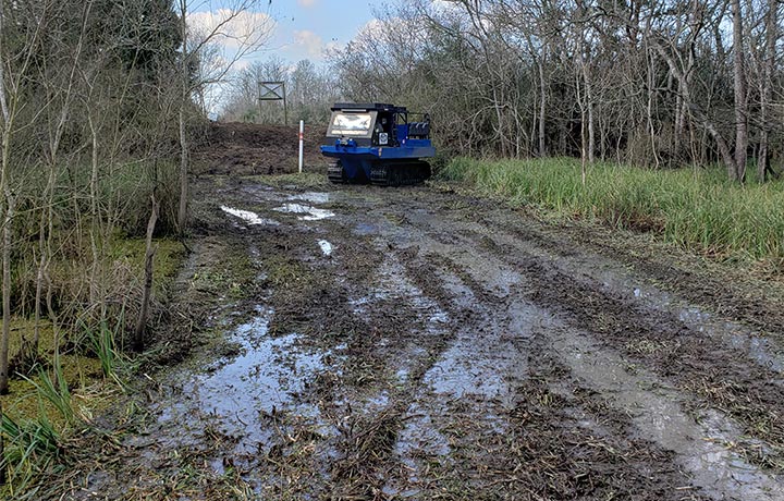 Right of Way Mowing of Wet Terrain